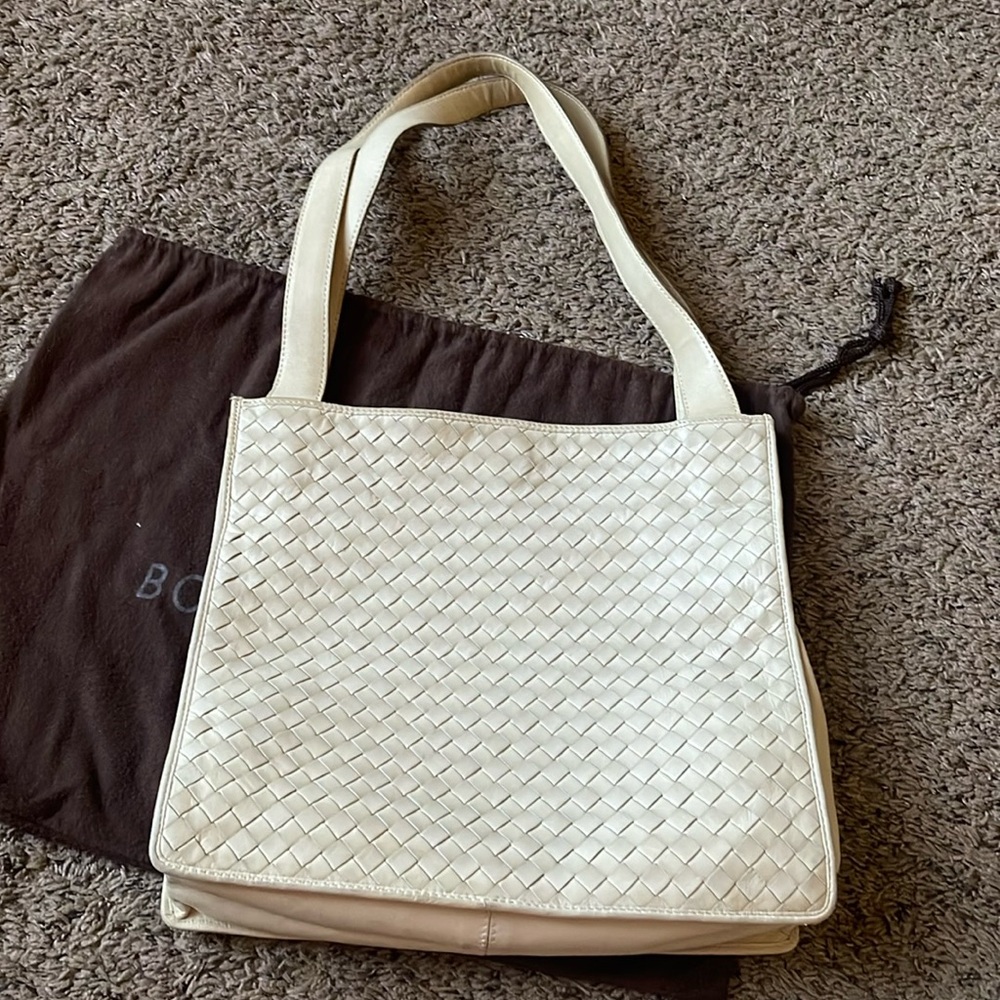 Bottega Veneta Cream Shoulder Bag